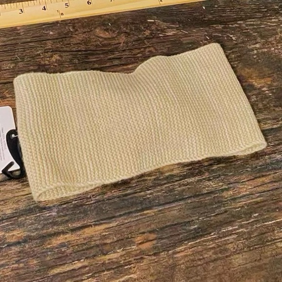 Cream Marled Knit Womens Headband Ear Warmer - Picture 2 of 5